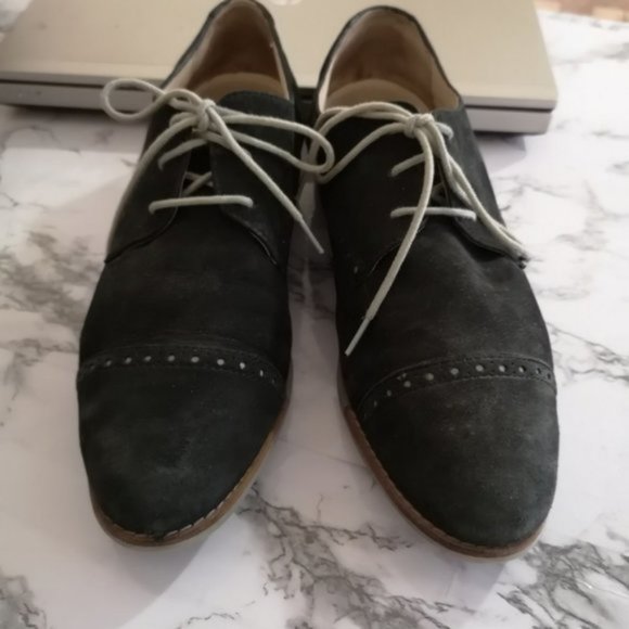 Cole Haan Suede Oxfords Shoes Size 8 - Picture 3 of 5